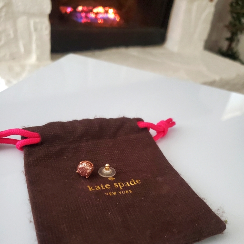 Kate Spade Rose Gold Colored Single Earring